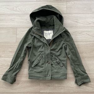 Abercrombie and Fitch Army Green Jacket Size XS